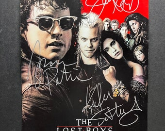THE LOST BOYS Poster Signed by Jason Patric, Keifer Sutherland, and Jami Gertz - Coa Authenticated - Free Protector - Free Shipping