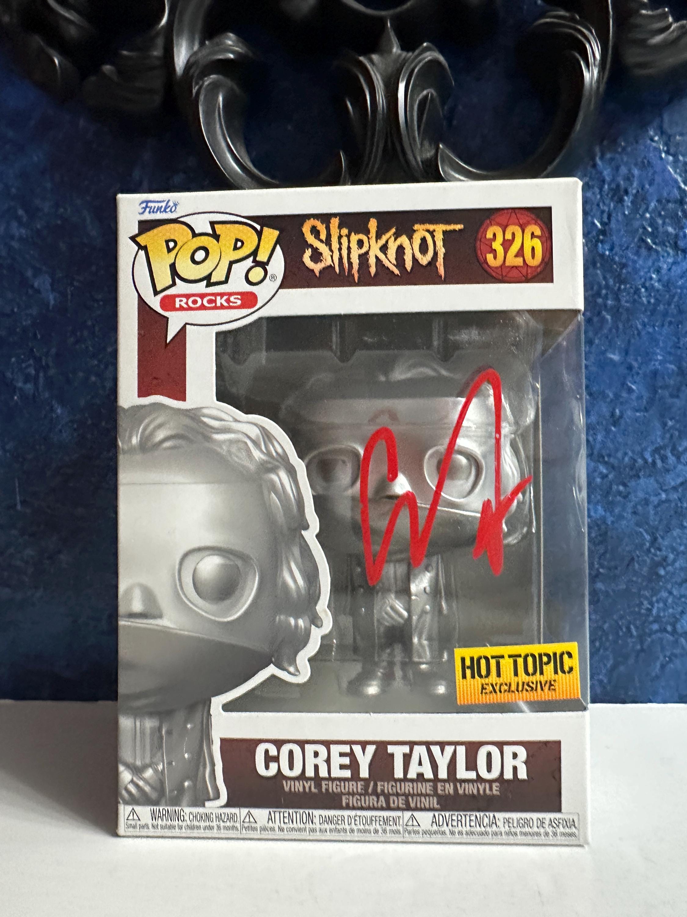 Funko Pop SLIPKNOT Corey Taylor 326 Signed by COREY Taylor COA Authenticated Free Protector Free Shipping