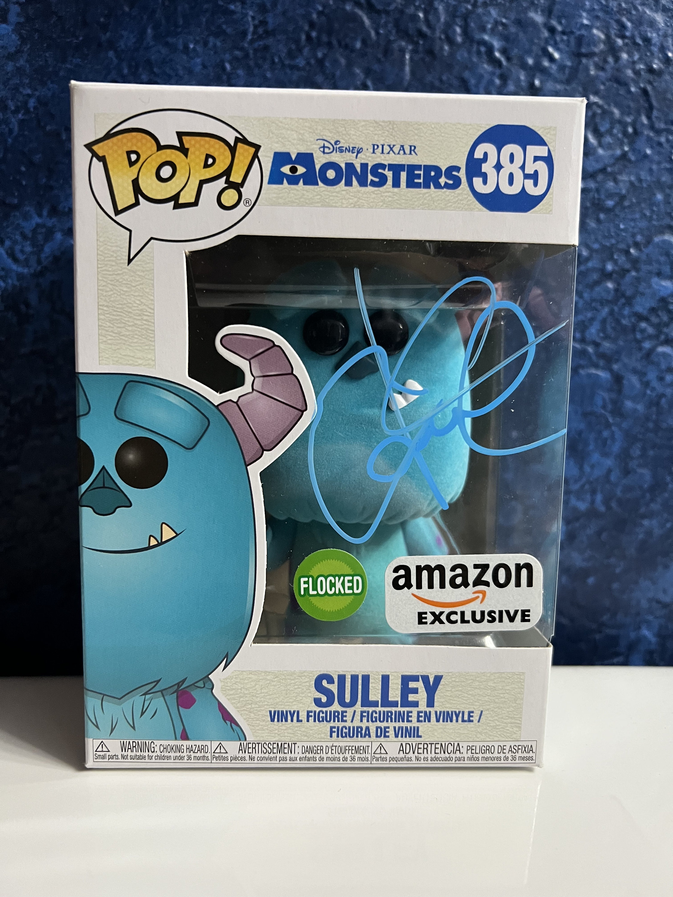 Funko Pop! Disney Pixar Monsters Inc SULLEY #385 Signed by John