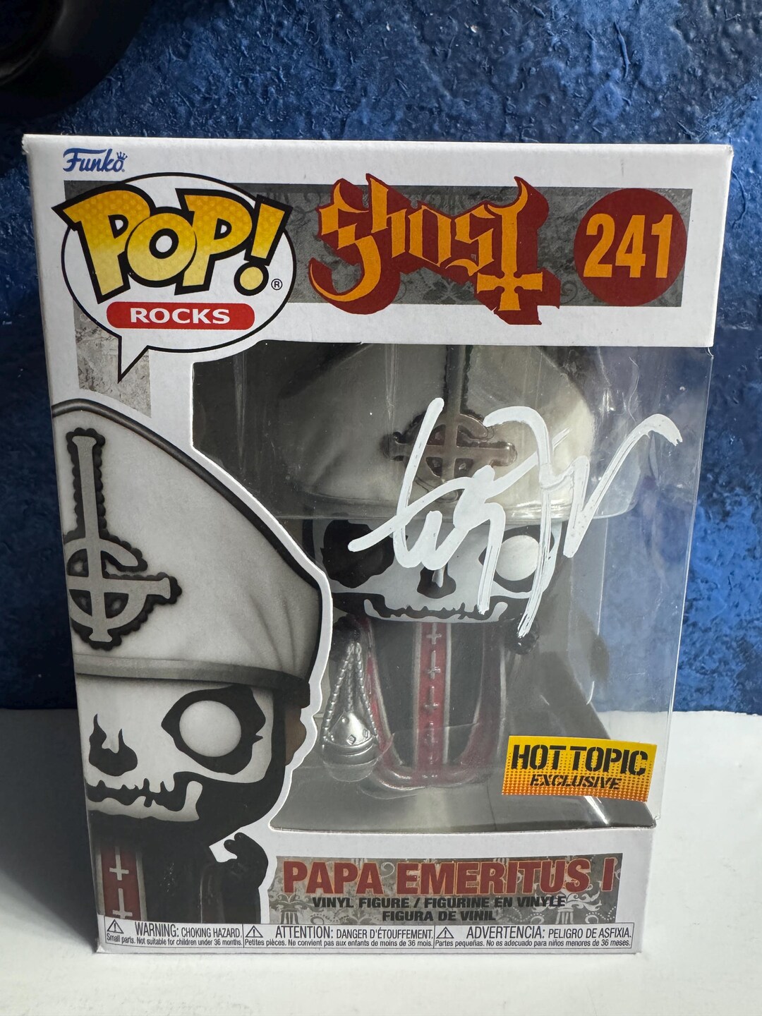 Funko Pop! GHOST - Papa Emeritus I #241 Signed by Tobias