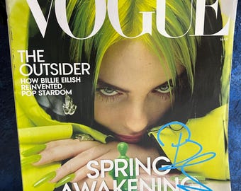 ビリー・アイリッシュ - VOGUE 2024年11月号 - サイン入り新雑誌