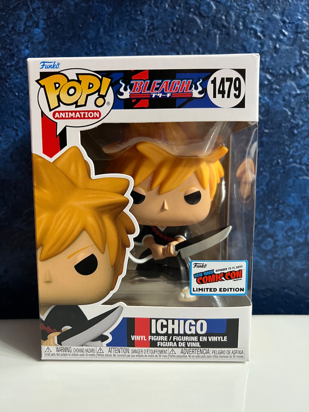 Funko Pop Bleach ICHIGO 1479 2023 NYCC EXCLUSIVE Super Rare Free