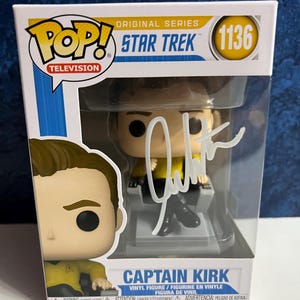 ウィリアム・シャトナー直筆サイン入りキャプテン・カーク FUNKO POP! ウィリアム・シャトナー直筆サイン入りキャプテン・カーク FUNKO
