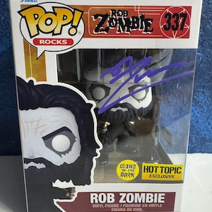 Funko Pop! ROB ZOMBIE #337 Signed by Rob Zombie - COA Authenticated - Free Protector - Free Shipping