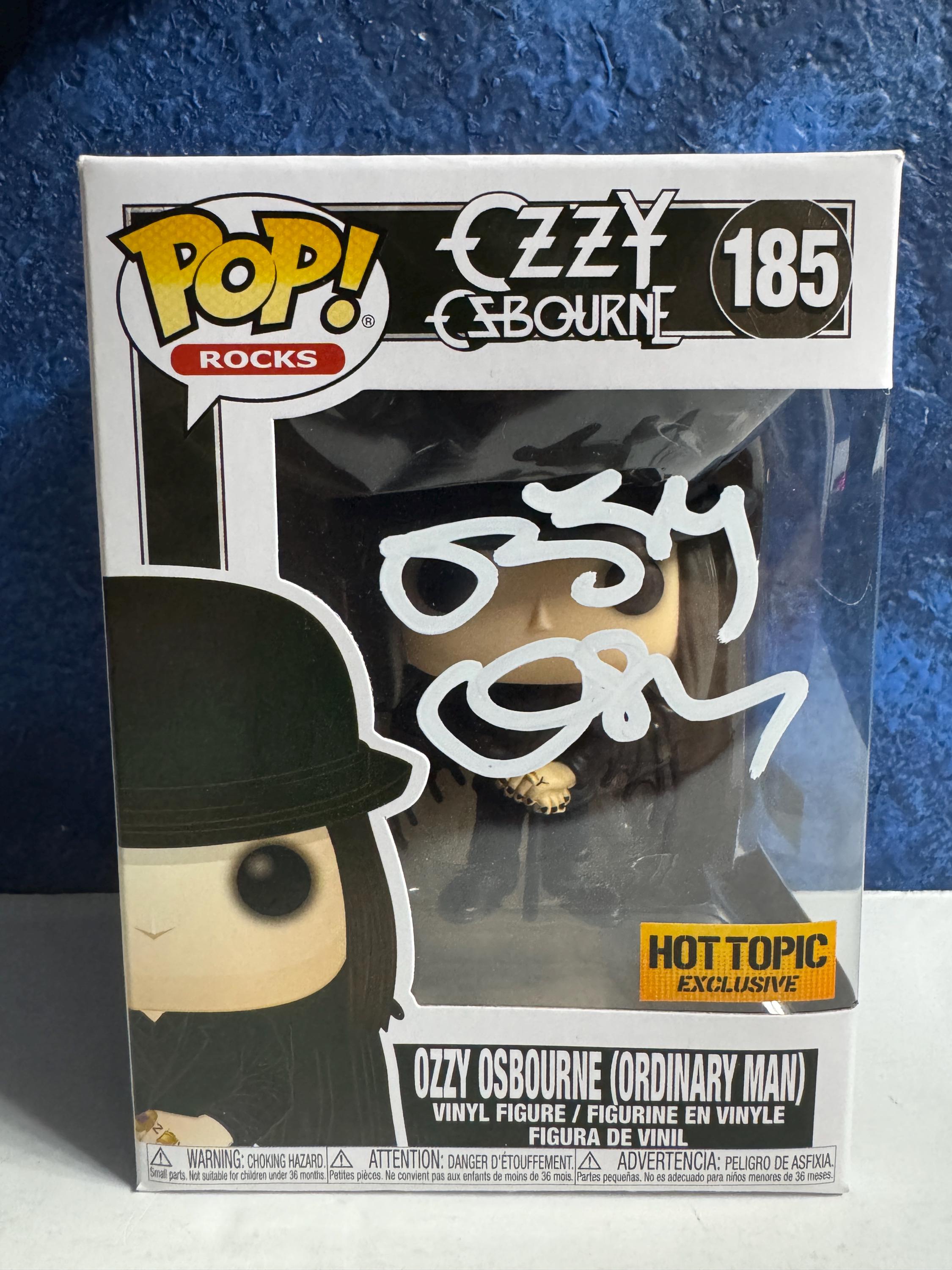 Funko Pop! OZZY OSBOURNE Ordinary Man #185 Signed by Ozzy