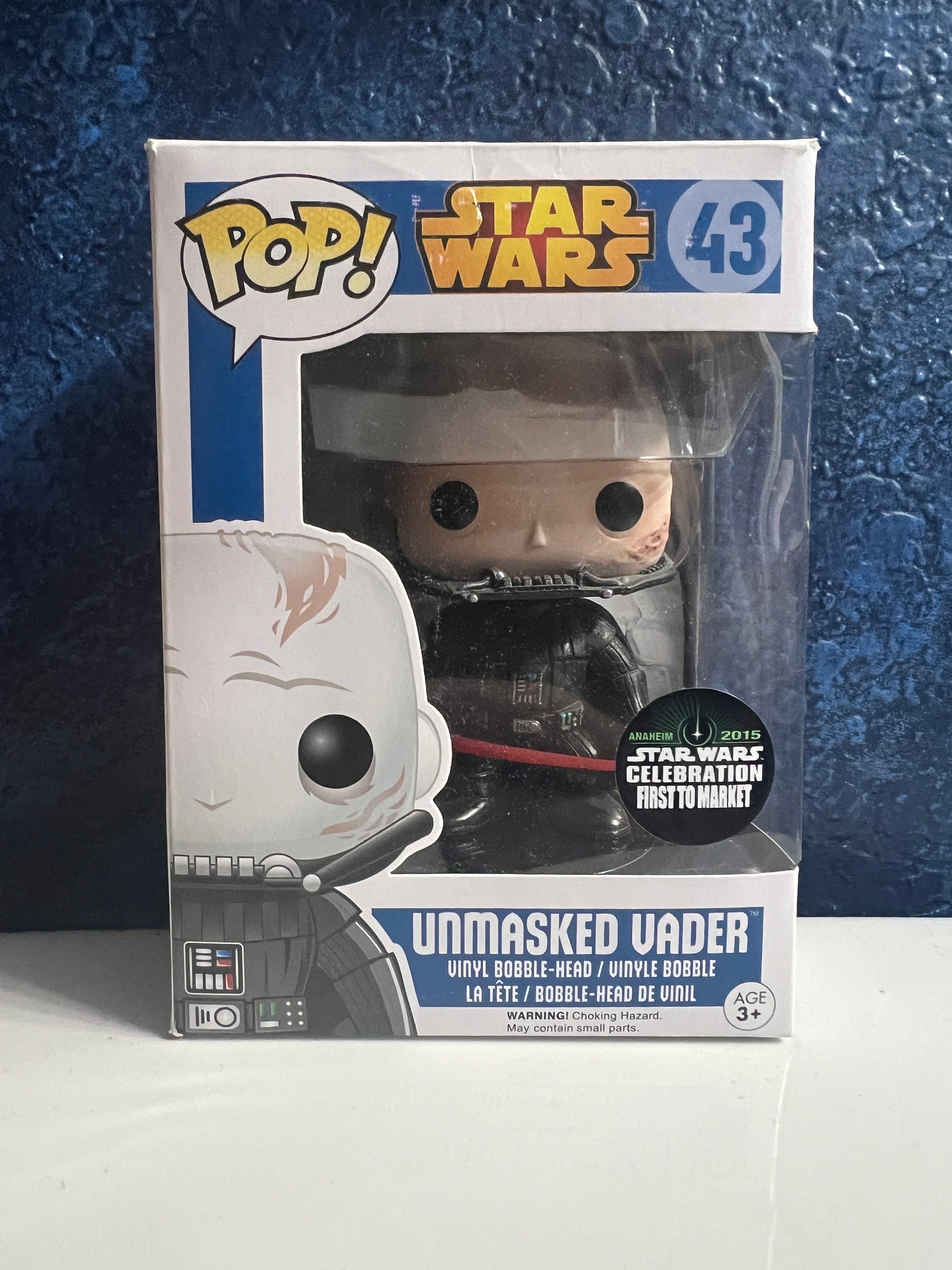 Funko Pop Star Wars UNMASKED VADER 43 Star Wars Celebration First to Market Exclusive Super Rare Free Protector Free Shipping Etsy Canada