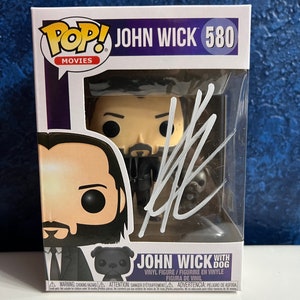 Funko Pop! John Wick with Dog #580 Signed by Keanu Reeves - COA Authenticated - Free Protector - Free Shipping