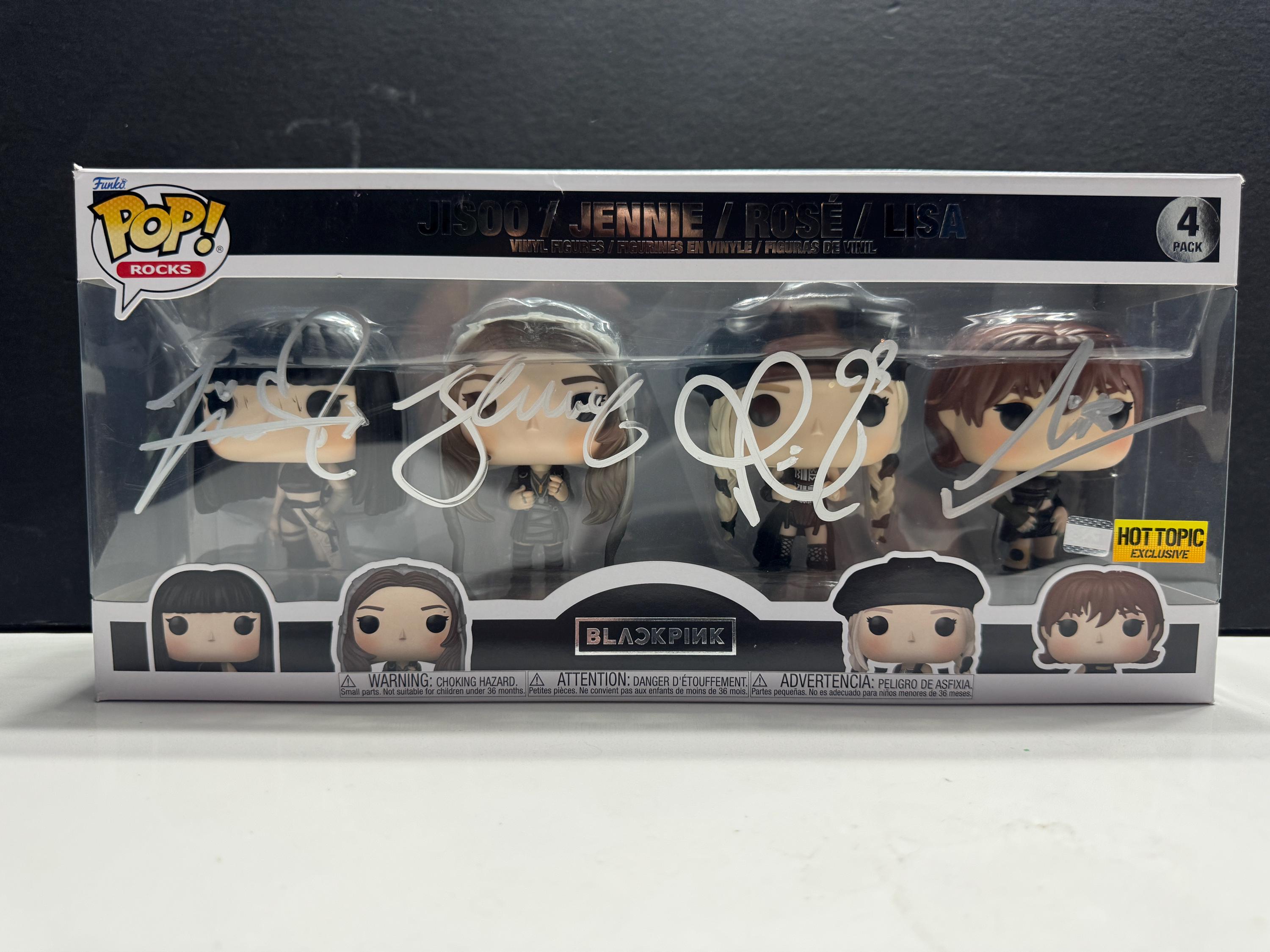 Funko Pop! BLACK PINK #4pk Signed by Jisoo,jennie,rose, & Lisa