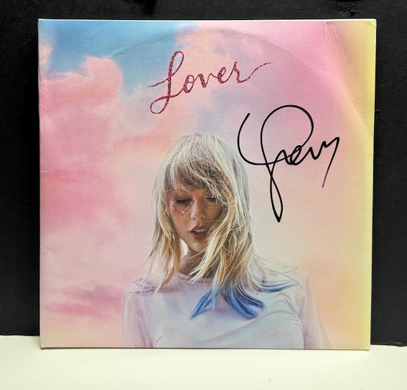 TAYLOR SWIFT - Lover Vinyl Lp Record Signed by Taylor Swift - COA