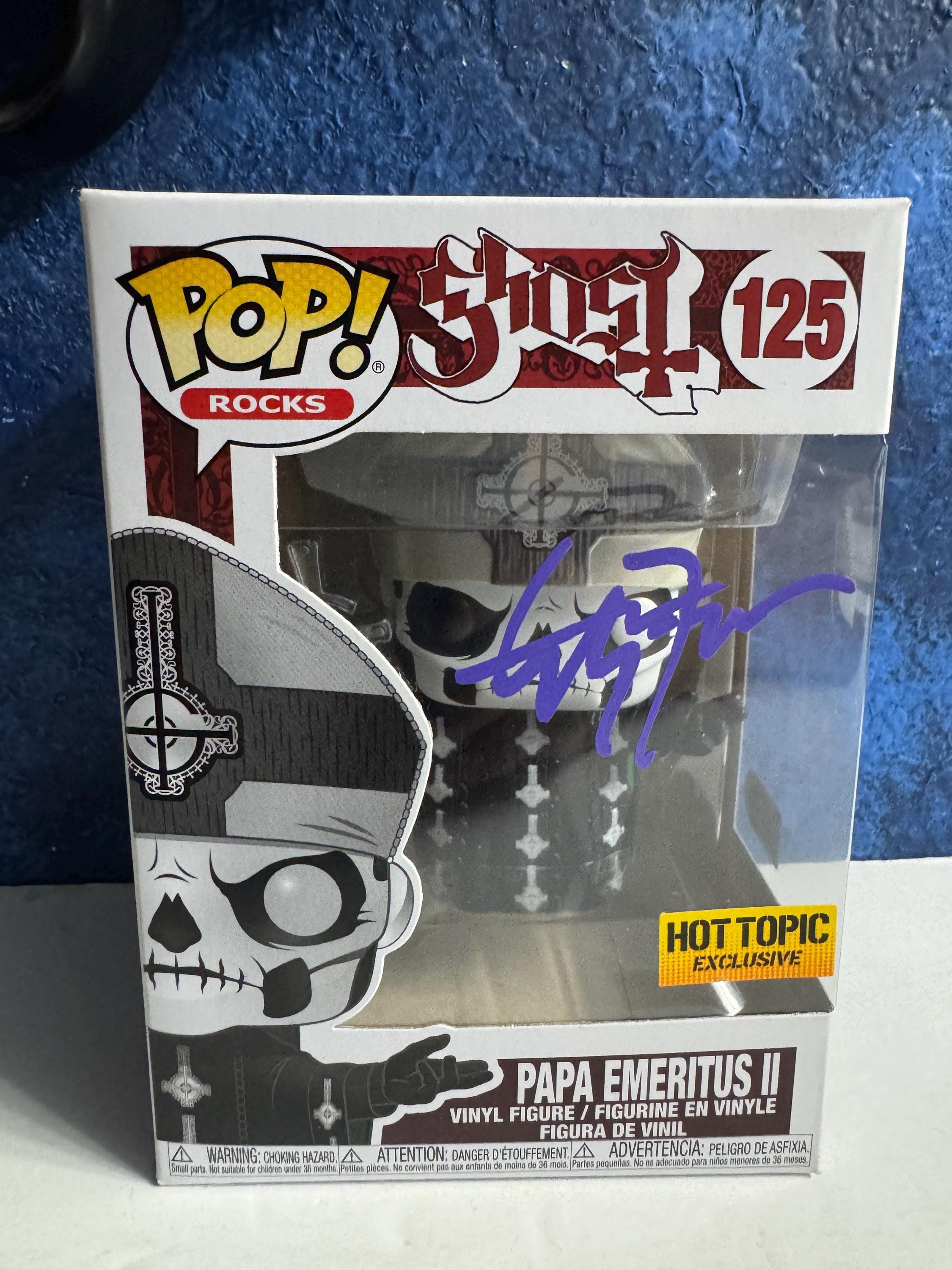 【TOBIAS FORGE直筆サイン入り】限定Funko POP! Ghost Tobias Forge Ghost Signed Funko Pop Papa Emeritus IV 336