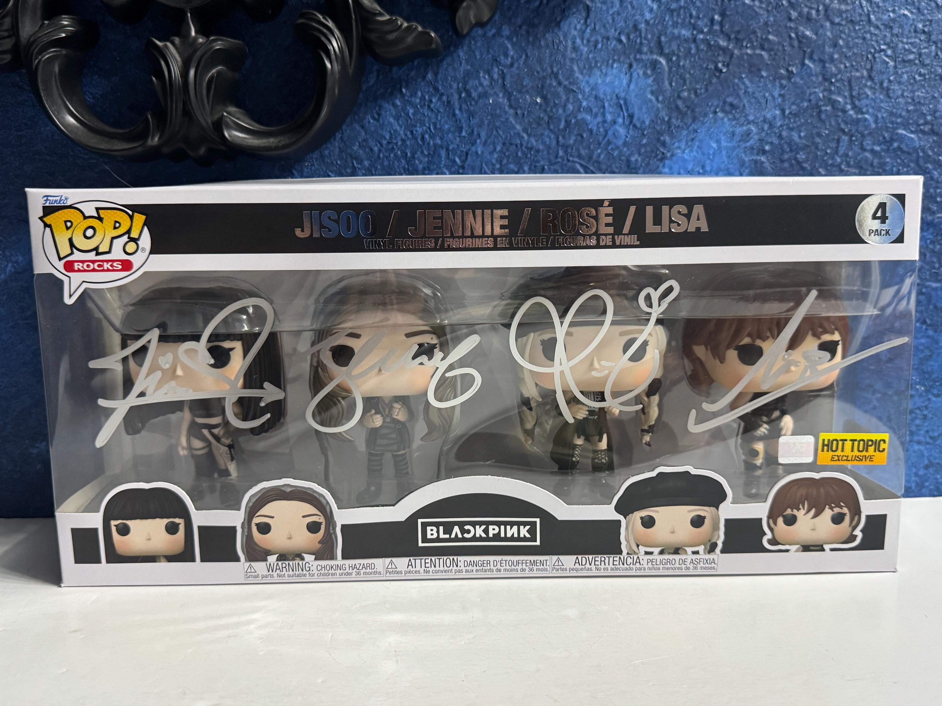 Funko Pop! BLACK PINK #4pk Signed by Jisoo,jennie,rose, & Lisa
