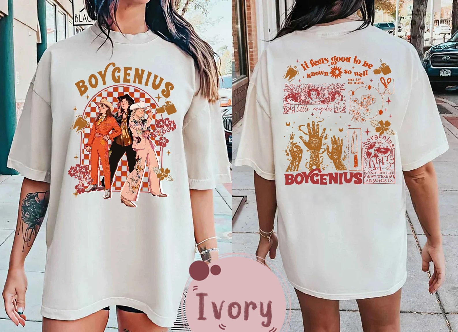 Boygenius Band 2023 Tour Shirt Boygenius Merch Indie Rock Etsy UK