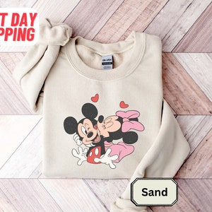 Vintage Mickey Minnie Valentine Sweatshirt, Disney Valentines Day Shirt, Disney Valentine's Day Shirt, Couple Disney Shirt,Disneyworld Shirt