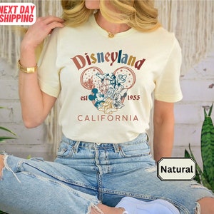 Retro Mickey And Friends Disneyland Est 1955 Shirt, Vintage Disneyland Crewneck Shirt, Disneyland Shirt, Family Vacation Shirt Disney Trip