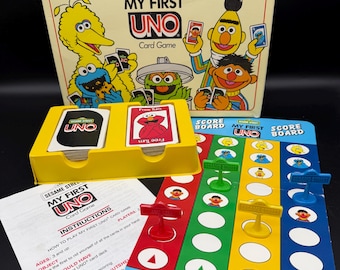 Vintage Sesame Street My First UNO Card Game Preschool