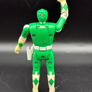Vintage Mighty Morphin Power Rangers Action Figures (Green, Red, Black) – Bandai MMPR Toys image 3