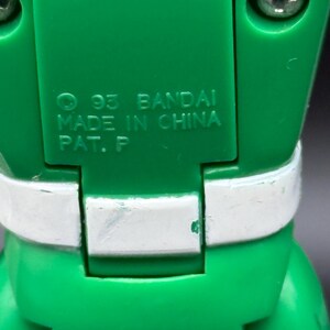 Vintage Mighty Morphin Power Rangers Action Figures (Green, Red, Black) – Bandai MMPR Toys image 5