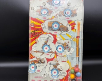 Bazooka Pinball Game - Vintage Military Themed Handheld Toy - WII Era War Graphics