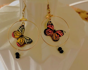 Hand Crafted Butterfly Earrings