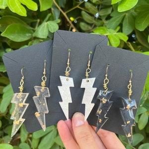 Hand Crafted Lightning Bolt Earrings