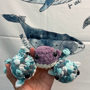 Mini crochet whale