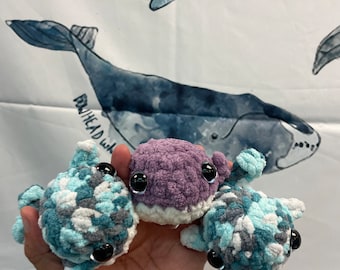 Mini crochet whale