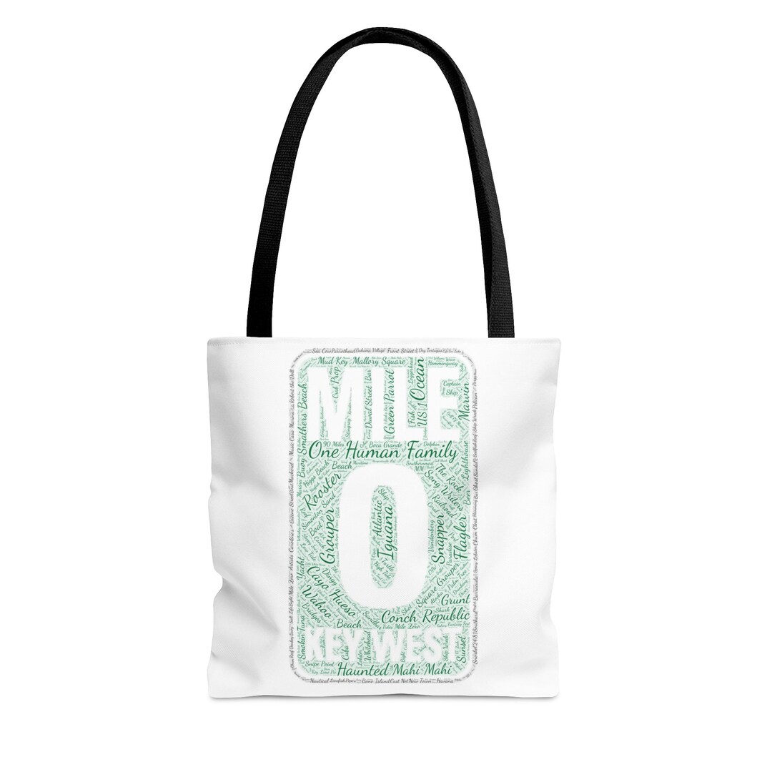 Mile Zero Canvas Tote Bag, Key West Mile Zero Tote Bag, Mile Zero Tote ...