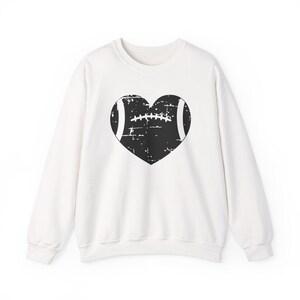 Football Heart - Unisex Heavy Blend™ Crewneck Sweatshirt for football fans, sports shirt, For him, For her