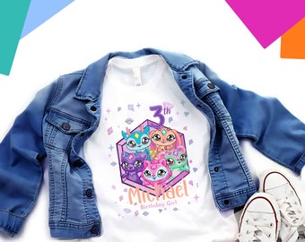 Magic Mixies T-shirt voor kinderen, gepersonaliseerd shirt meisje, familie tees op maat