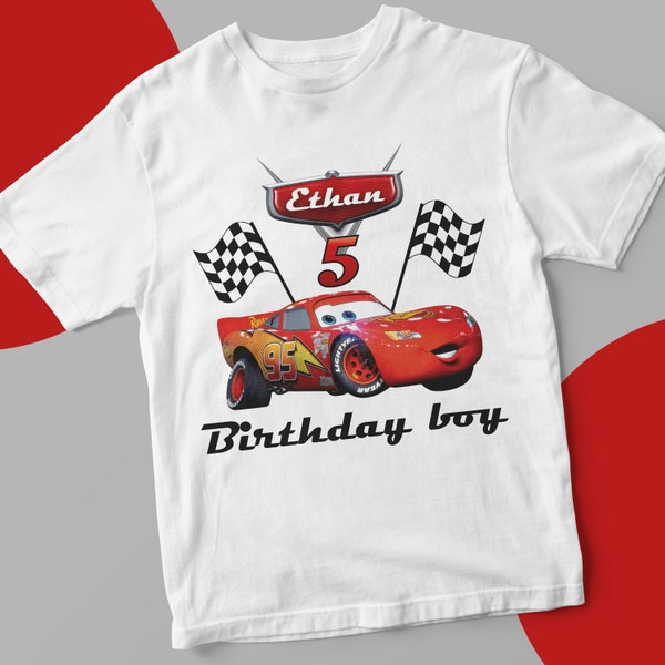 Cars Birthday Shirt Etsy
