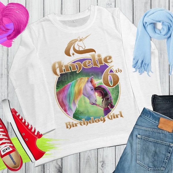 Custom Unicorn Academy Shirt, Personalized Gifts, Customizable Unicorn Tee, Birthday Gifts