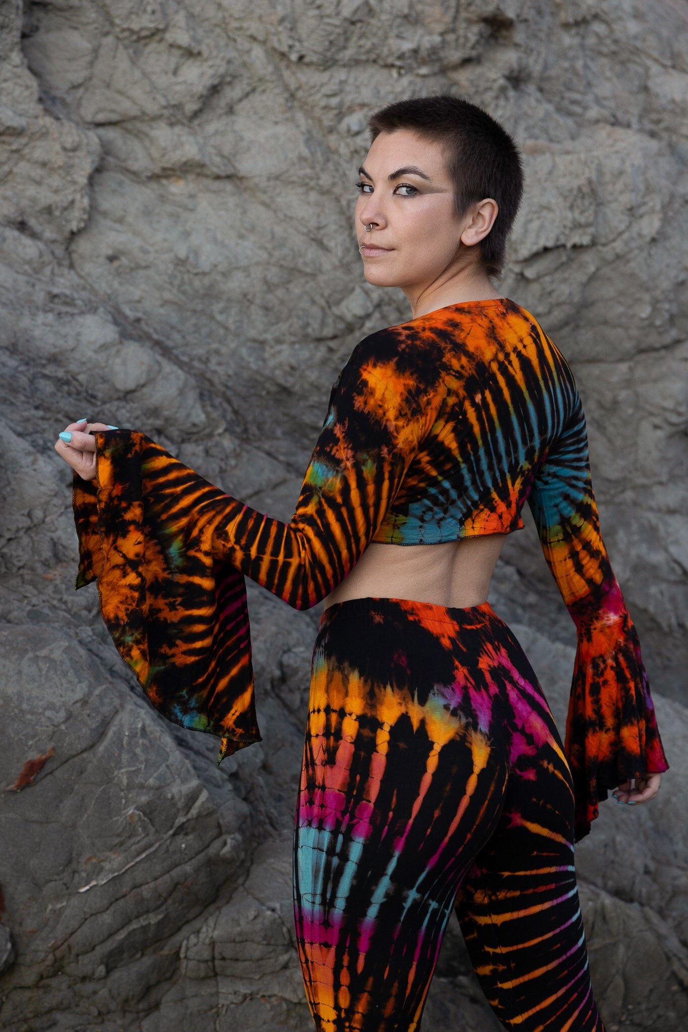 Tie Dye Bell Sleeve - Etsy