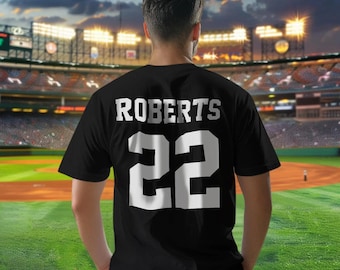 Custom Football Jersey T-Shirt with Personalized Name & Number – Sports Fan Gift