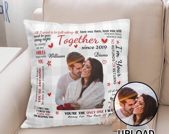 Personalized Peach Velvet Pillowcase - Custom Square Cushion Cover