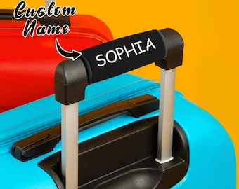 Personalized Luggage Handle Wrap Tag – Secure & Stylish Travel Accessory – Birthday Gift for Travel Lovers