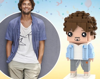 Custom Brick Figures Personalized Photo Mini Blocks DIY 3D Toy Unique Keepsake