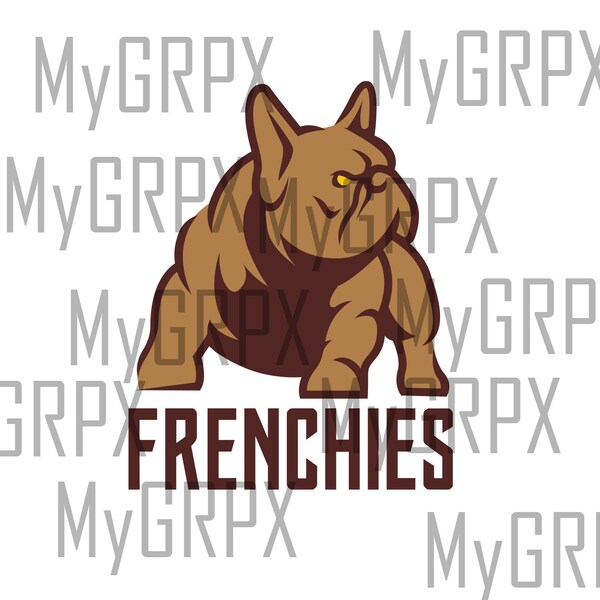 French Bulldog Logo B- EPS-PDF vector