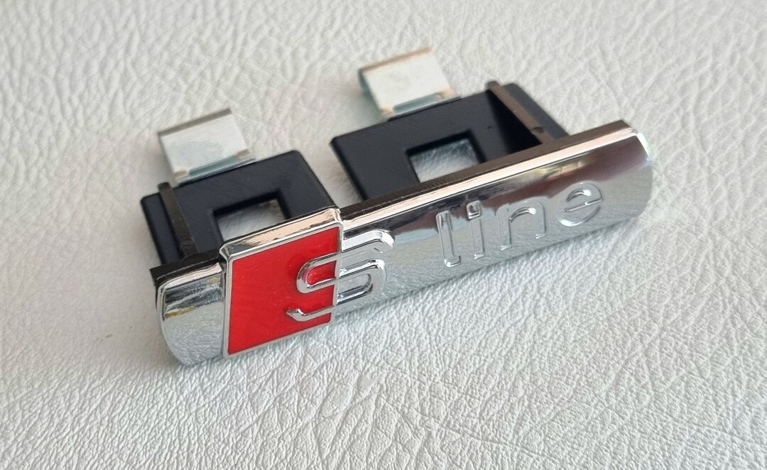 S Line Grille Badge Logo Chrome Grill Emblem Car Accessories Etsy