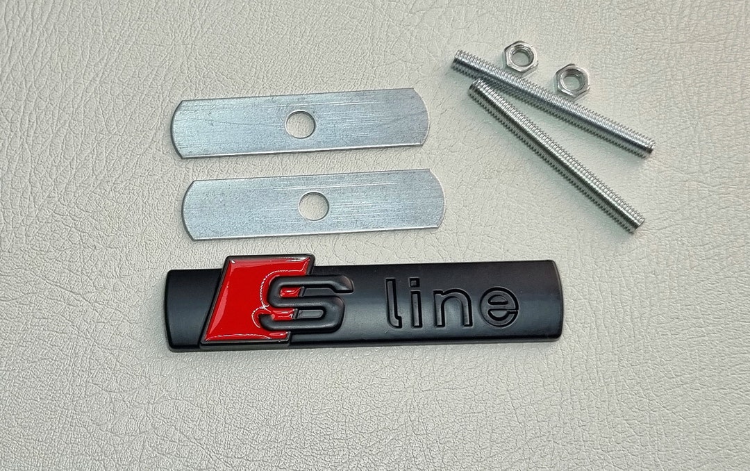 S Line Grille Badge Logo Black Grill Emblem Car Accessories Etsy