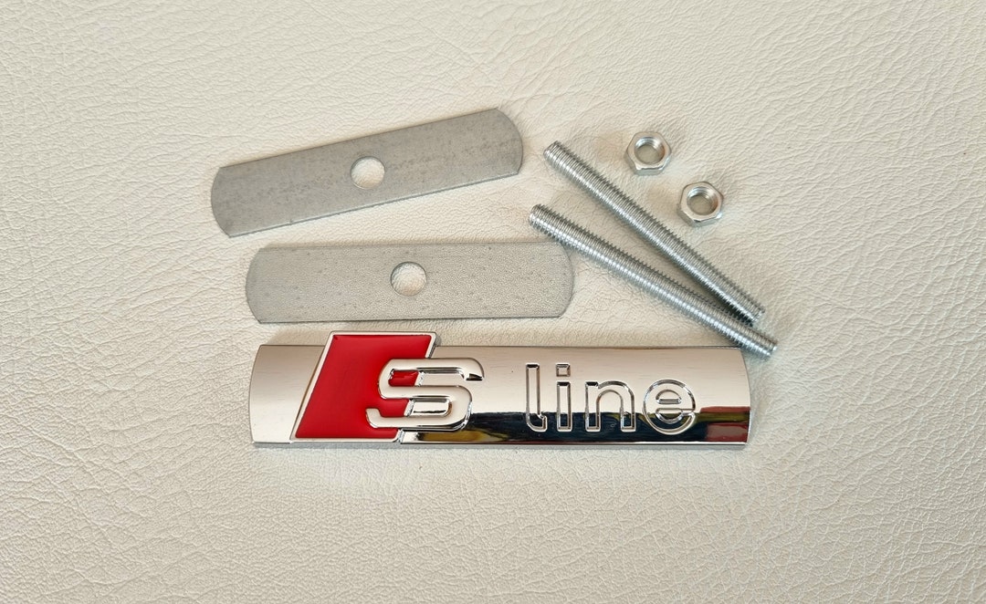 S Line Grille Badge Logo Chrome Grill Emblem Car Accessories Etsy