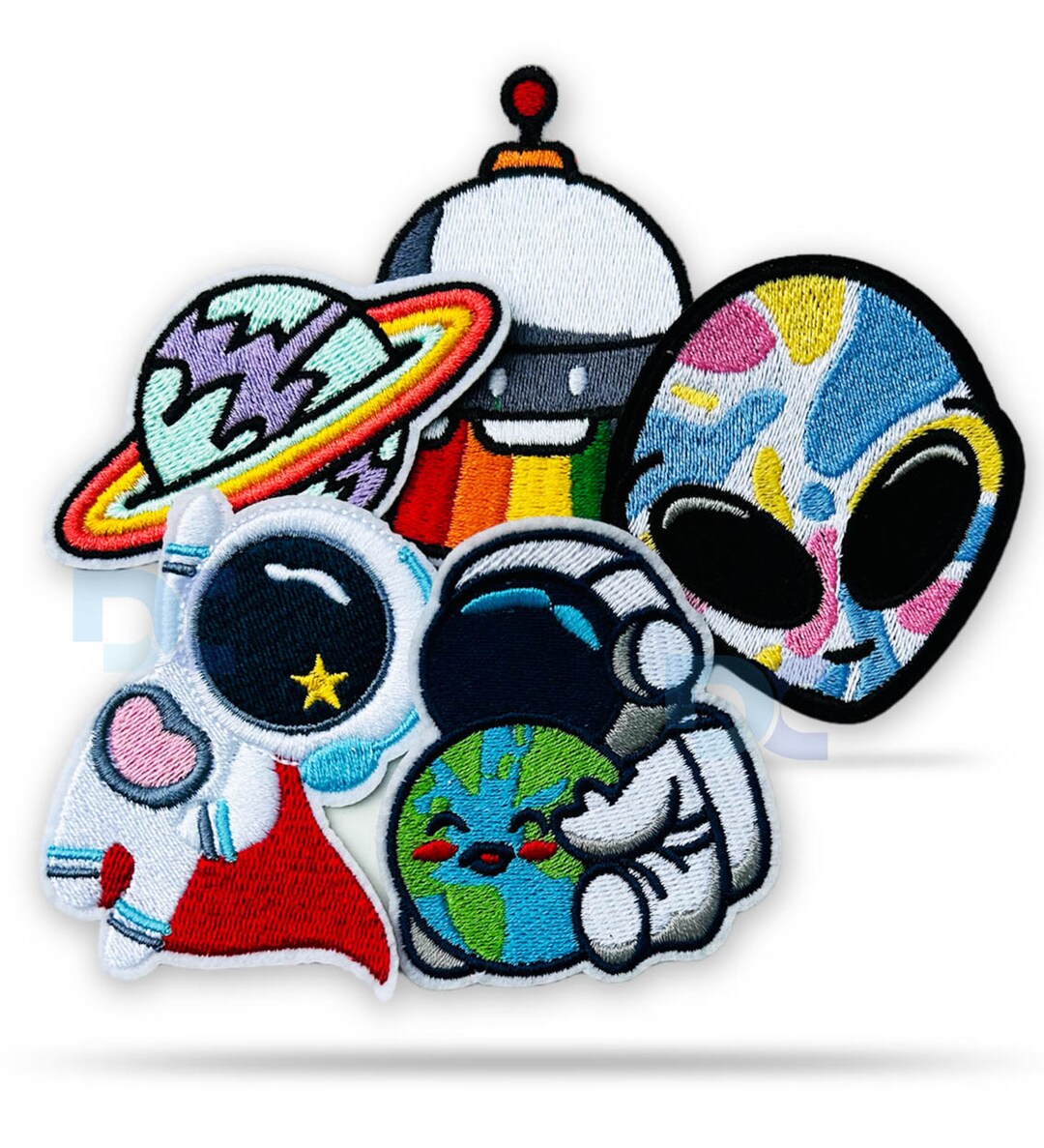 5 NASA Space Astronaut Patch Iron on Sew on Patch, Cool Cute Patch ...