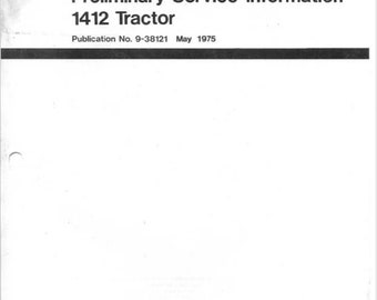 David Brown / Case  1412 Tractor Service Manual