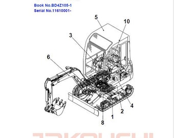 Takeuchi TB014 Compact Excavator Parts Manual