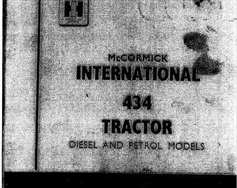 International Harvester IH 434 Traktor Bedienungsanleitung