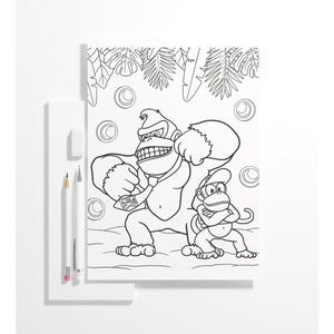 23 Super Mario Bros Inspired Coloring Pages for Kids | Digital Download | Printable Video Game Coloring Book | Boys Activity Sheets