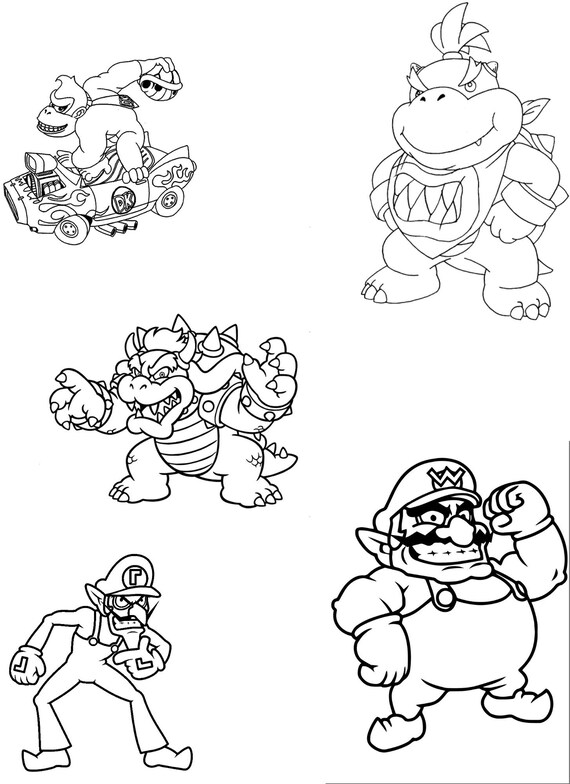 Super Mario Smash Bros Coloring Pages 2025 