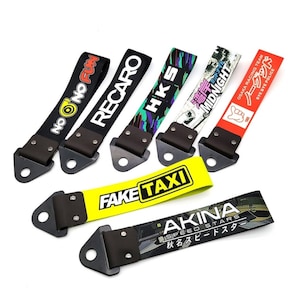 Costum JDM Racing Sports Style Tow Strap | Universal Race Towing Bars | Nylon | car enthusiasts