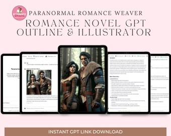 Paranormal Romance Synopsis, Character Profiles & Novel Outline | Plug In Extension | Custom GPT Access | Instant Access | By Romance Weaver