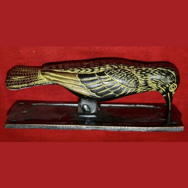 Hummingbird Door Bell | Brass Woodpecker Design Sweet Home Door Knocker Decor