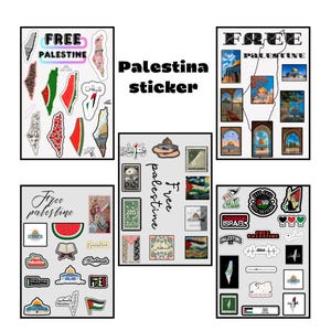 Free Palestine Sticker Vinyl protest movement Gaza end occupation Israeli Arabic Muslim freedom decal Donates to Gaza Sticker